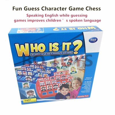 New Who Is It Classic Board Game FuGnny Family Guessing Game