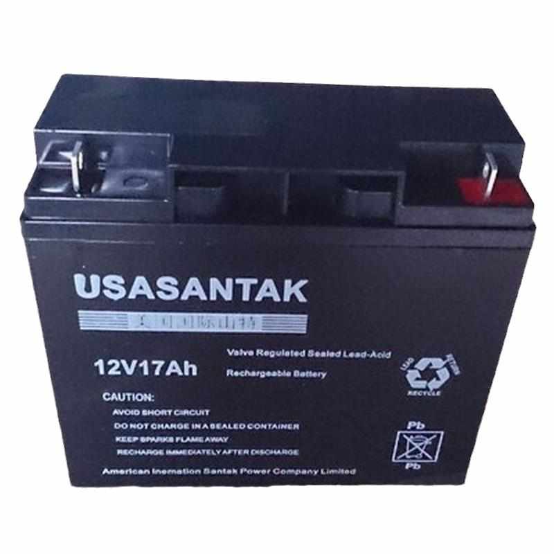 山特蓄电池12V17AH 免维护蓄电池UPS/EPSU/直流屏应急电源