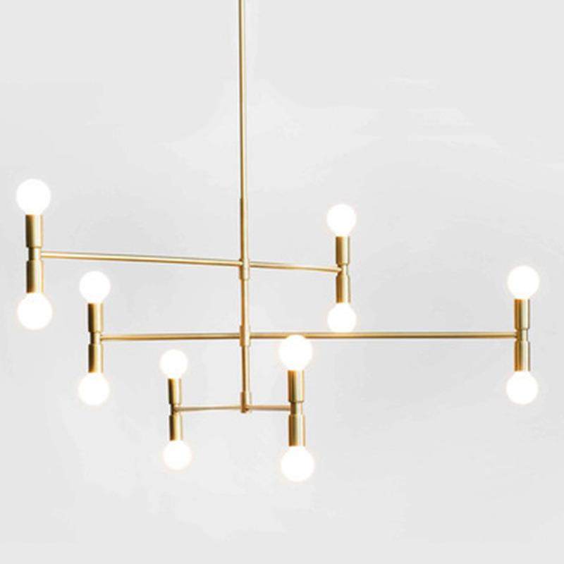 北欧后现代创意个性艺术客厅卧室咖啡厅设计师样板房LED极简吊灯