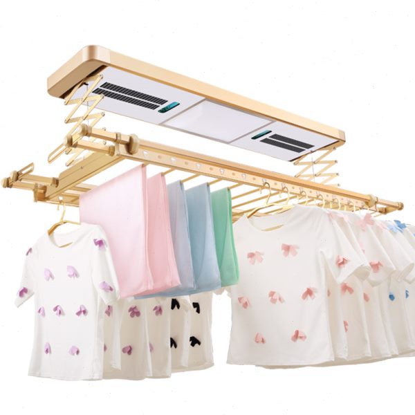 邦禾 电动晾衣架 阳台遥控升降晒衣架 自动智能晾衣杆 横杆晾晒架