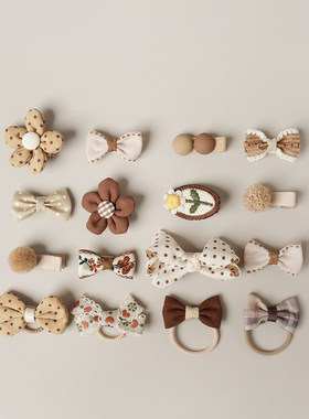 儿童发夹皮圈 女童婴幼儿小发夹包边不伤发卡 女宝宝头饰 发卡