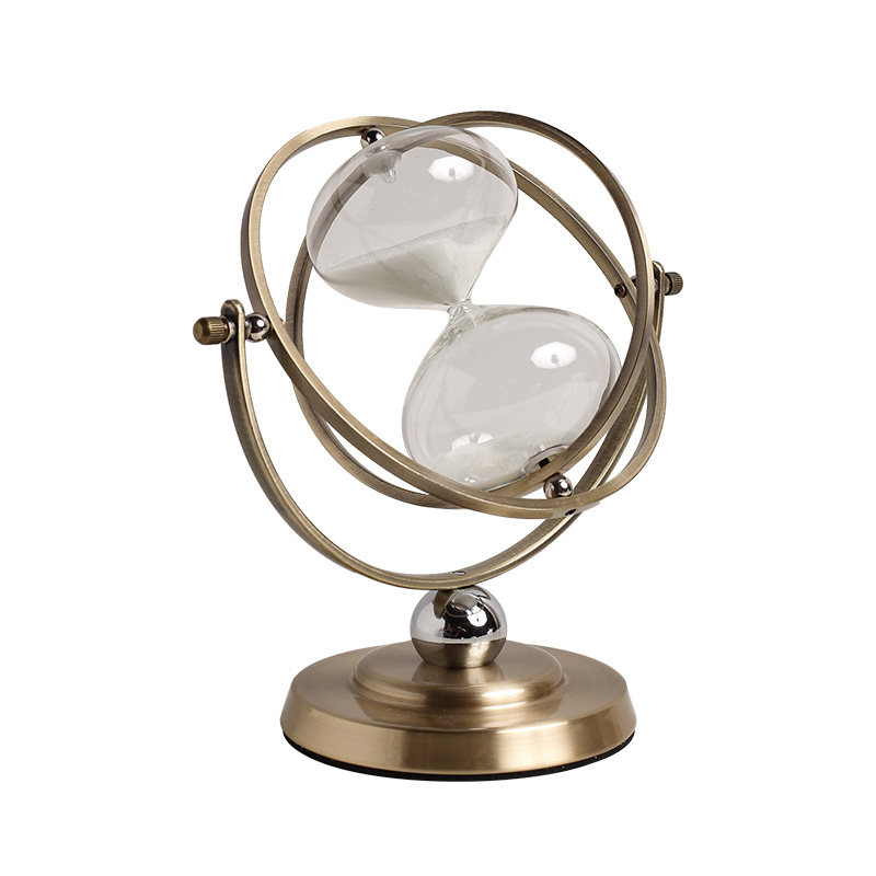 贝汉美轻奢沙漏计时器高档办公室桌家居客厅电视柜书柜装饰品摆件