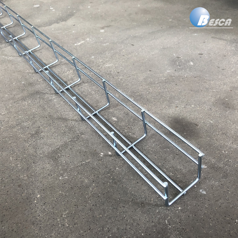 电镀锌网格电缆桥架  304钢丝线 300*50