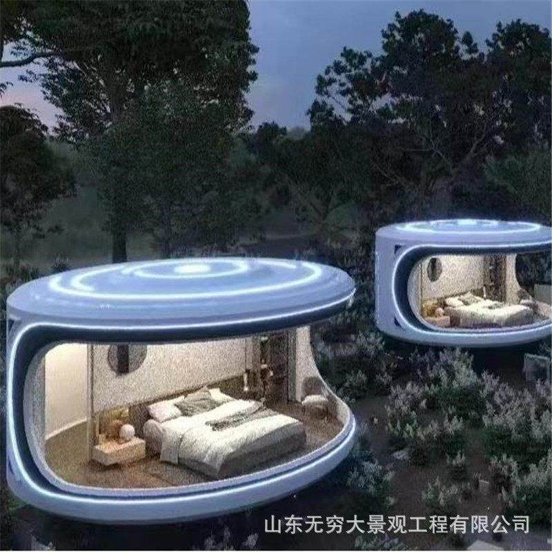 透明阳光房室外景区星空房钢化玻璃星空房可移动网红民宿星空屋