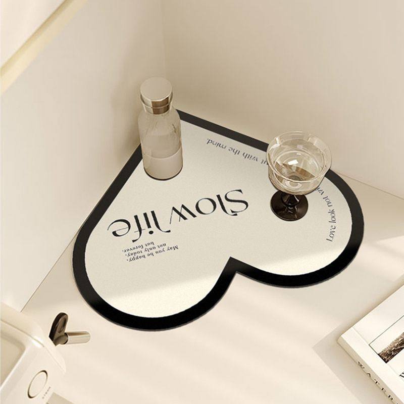 奶油风厨房台面沥水垫硅藻泥吸水垫水龙头防溅网红心形沥水杯垫,个性定制/设计服务/DIY,地毯/地垫定制,淘宝优惠券,粉丝福利购,淘宝优惠卷