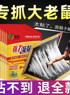 粘鼠板强力胶粘大老鼠家用老鼠贴抓鼠灭鼠捕鼠神器老鼠粘沾老鼠夹