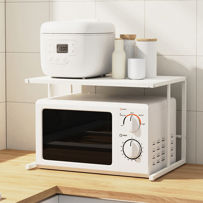 纳谷微波炉置物架台面家用烤箱架子电饭锅支架多层锅架厨房收纳架