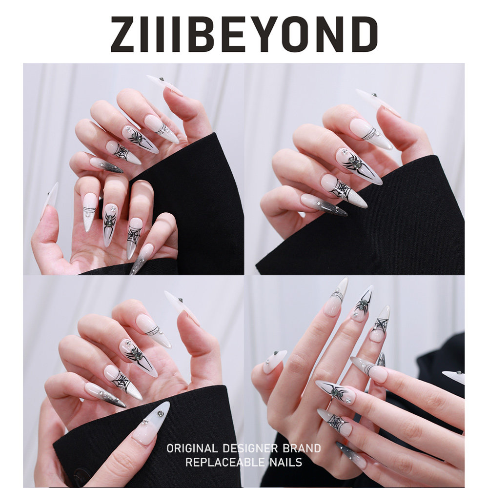 再变万圣节纯手工穿戴甲