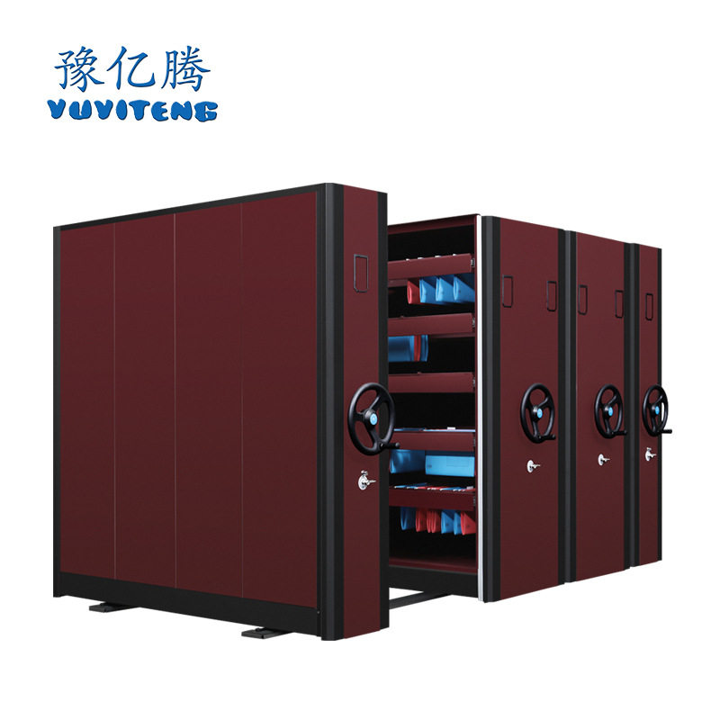 密集架挂捞档案密集柜钢制FC挂快捞文件柜手摇式移动档案柜