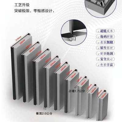 铝合金哑口套极窄门套门框包边门窗套一体成型阳台金属垭口套