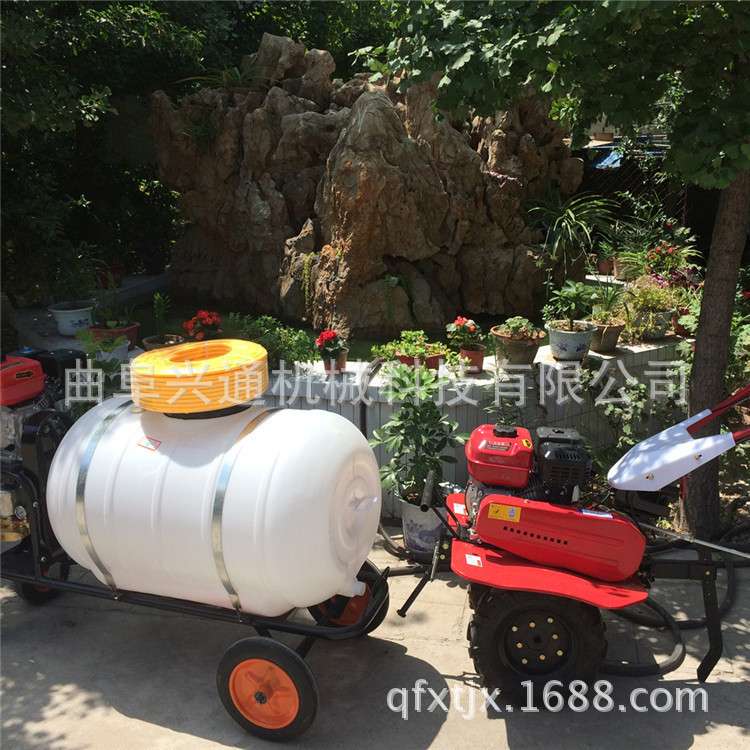 远射程除虫打药车  汽油大容量打药机 兴通推车式拉管打药机
