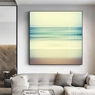 现代艺术抽象简约大海客厅装饰画海边餐厅饭厅挂画卧室床头壁画