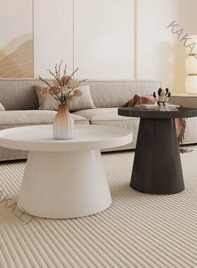 LCP2现代奶油北风欧简约铁艺茶几小户型客家用网红创意圆形轻