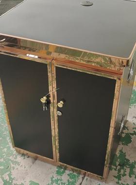 新款KTV不锈钢欧式点歌柜子音响功放监控服务器设备网络机箱机柜