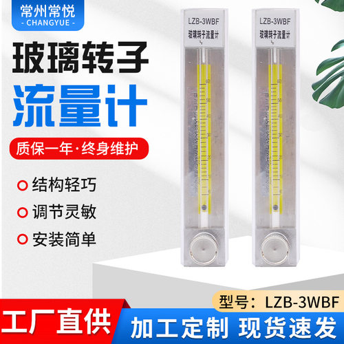 LZB-3WBF玻璃转子流量计差压式液体气体测量计防腐流量计可定 制