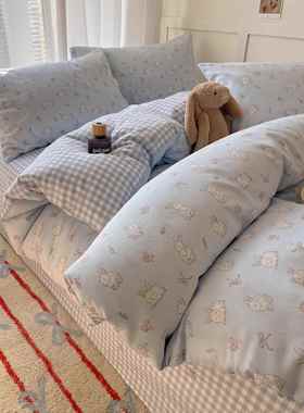 四件套纯棉100全棉2025新款床上用品床单被套被罩学生宿舍三件套4