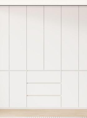 新款ENF级欧松板衣柜卧室现代简约家用分段式大衣橱免拉手收纳柜