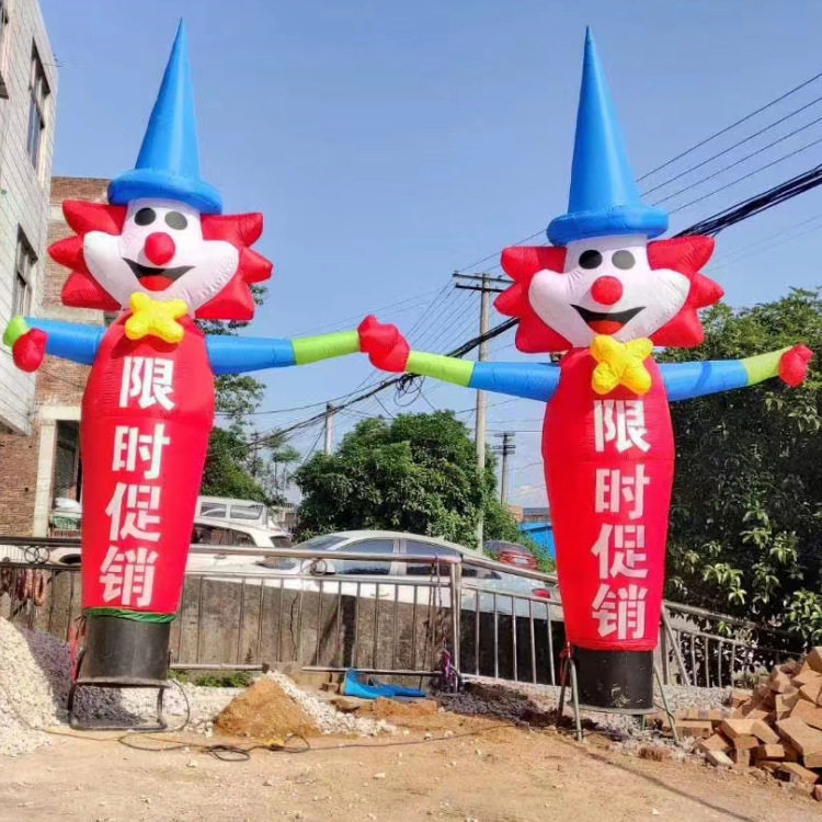 拱门开业充气招手舞星气模人摇摆饭店爷庆典活动立柱人偶迎宾道具