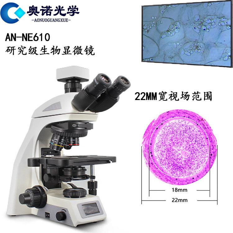 研究级生物显微镜大视野成像清晰可连接电脑转接为电子数码显微镜