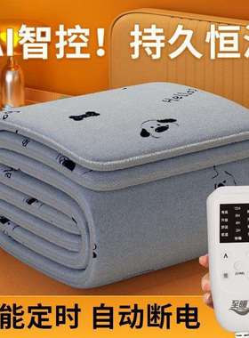 电热毯双人双控电褥子单人智能定时学生宿舍家用恒温速热除螨除潮