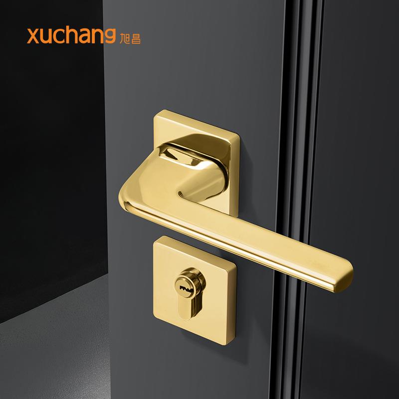 旭昌门锁室内卧室房门锁家用木门把手磁吸分体锁卫生间执手锁具
