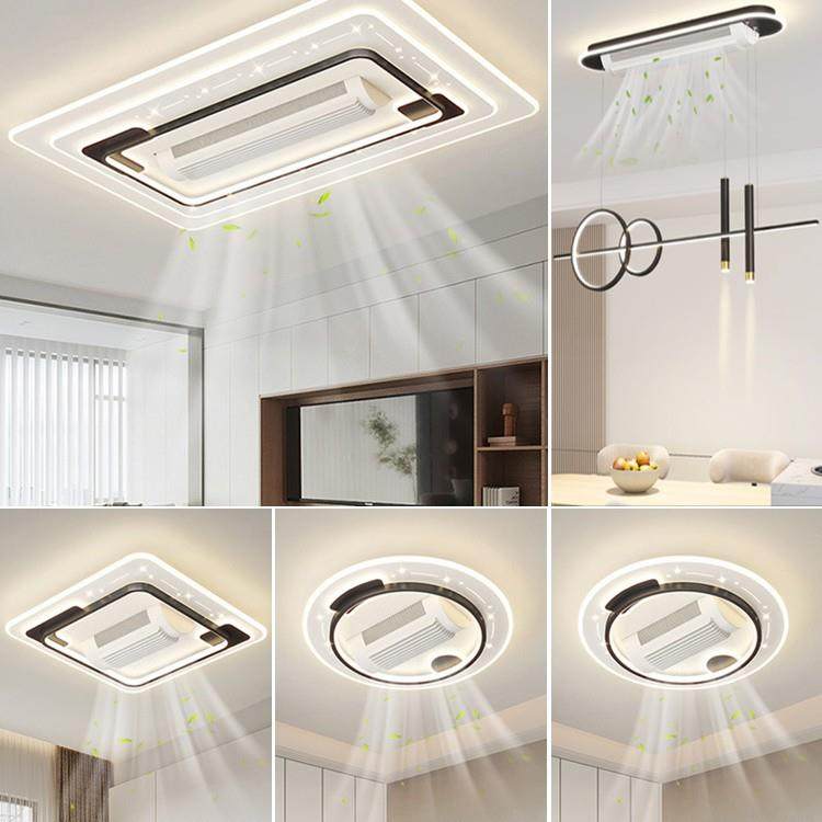 无叶风扇吸顶灯2024新款高端大气家用一体全光谱智能主卧室客厅灯