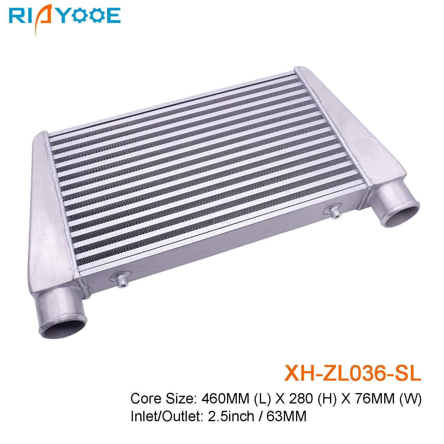 汽车中冷器通用460x280x76MM-65MM涡轮增压散热器进气改装管式