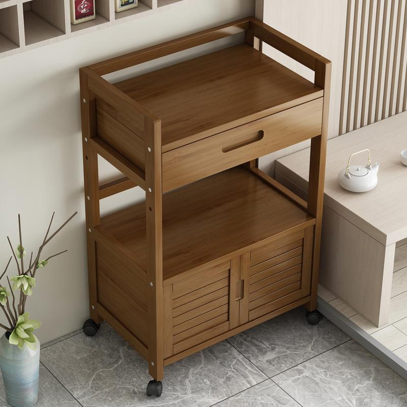 阳台移动泡茶桌沙发边几带抽屉茶车茶具餐边柜茶几简约家用小茶台