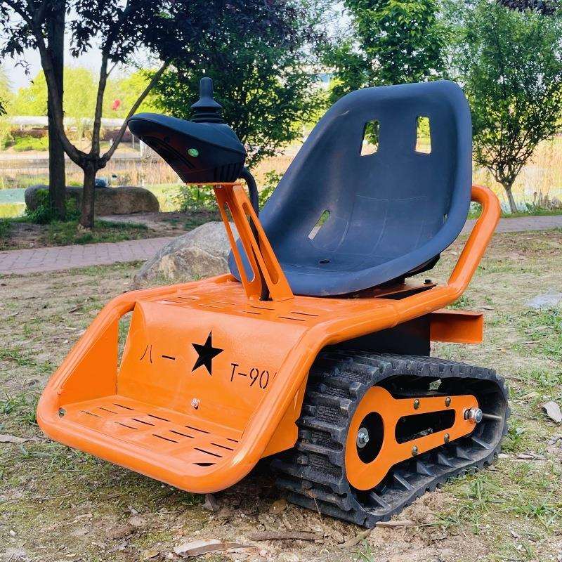 直销儿童履带电动小坦克雪地娱乐全地形景区广场出租3-12岁