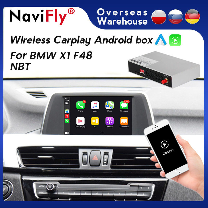 适用宝马X1F48NBT原车屏升级即插即用无线CarPlay安卓Auto盒
