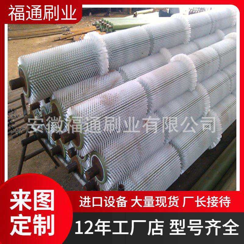 工业机械毛刷辊清洗水果蔬菜土豆去皮机毛刷辊塑料尼龙丝毛刷辊