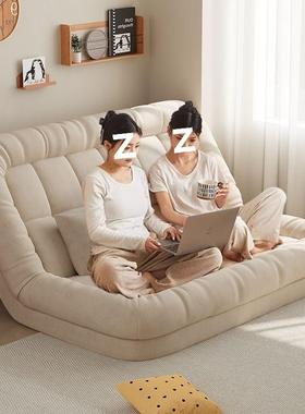 人类狗窝可躺可睡卧室折叠沙发床阳台双人榻榻米休闲躺椅懒人沙发