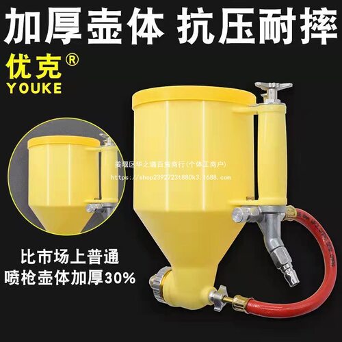 真石漆喷枪特调按钮单手水泥浆新款外墙喷砂枪涂料喷涂机石头漆