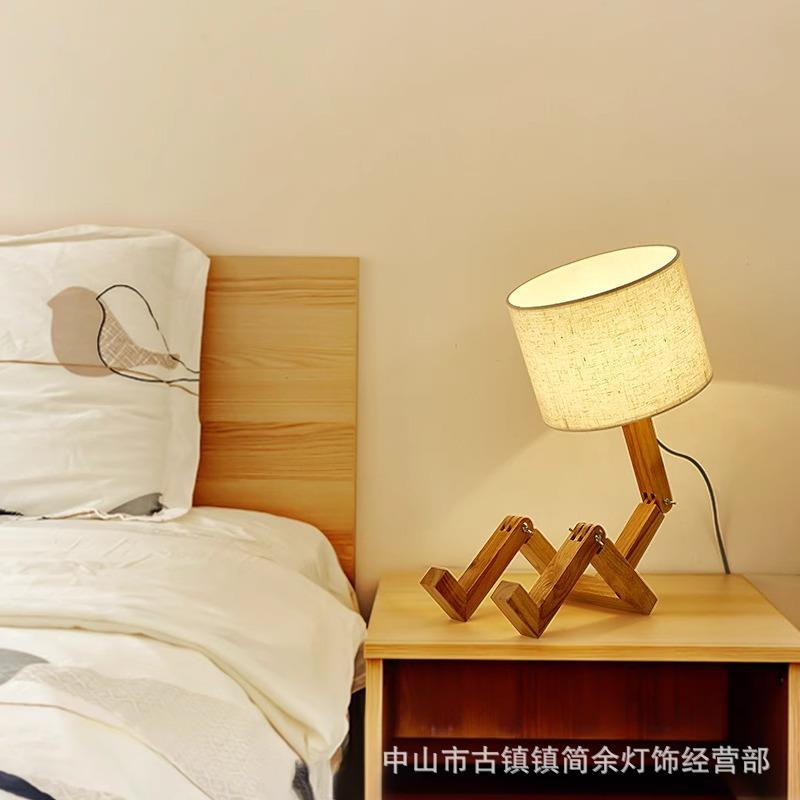 夜灯欧式摆件学习灯创意台灯北欧书桌台灯美式卧室床头台灯