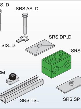 管夹-重系列系列管夹（DIN3015,Part2），汉萨