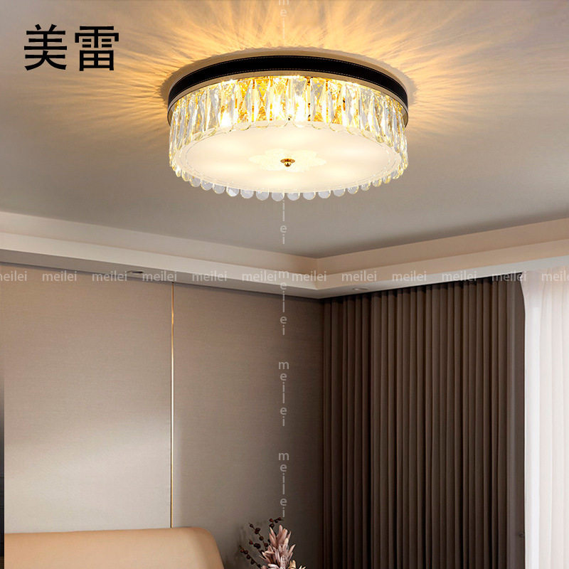 轻奢卧室吸顶灯水晶灯简约现代小客厅灯led创意个性高档房间灯具