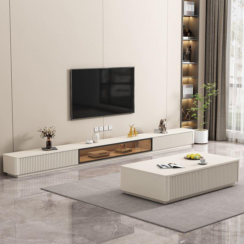 实木电视柜落地茶几组合简约小户型意式家用路由器收纳柜新款环g^