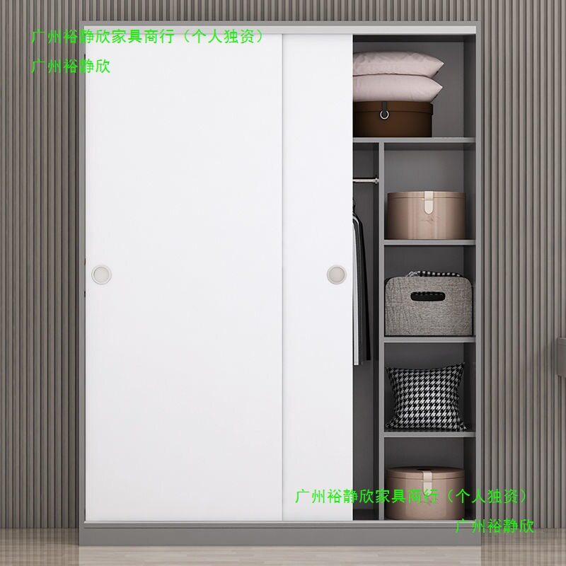 衣柜家用卧室实木经济型宿舍出租房主卧简易组装衣橱收纳储物柜子