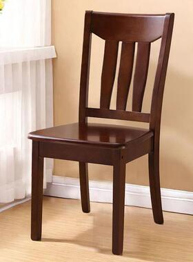 全实木椅子靠背椅餐椅出租屋家用桌椅凳子休闲饭店餐厅餐实木桌椅