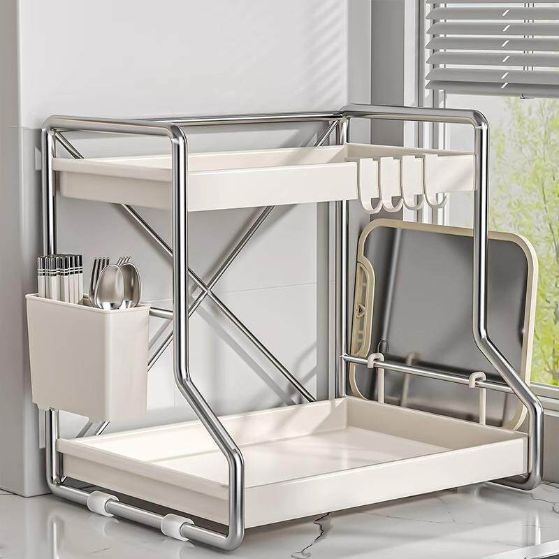 免安装厨房调料置物架台面多层调料品多功能家用盐调味罐收纳架子