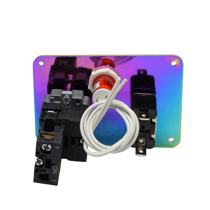 汽车配件改装赛车点火开关一键启动点火红灯彩色铝板配40A继电器
