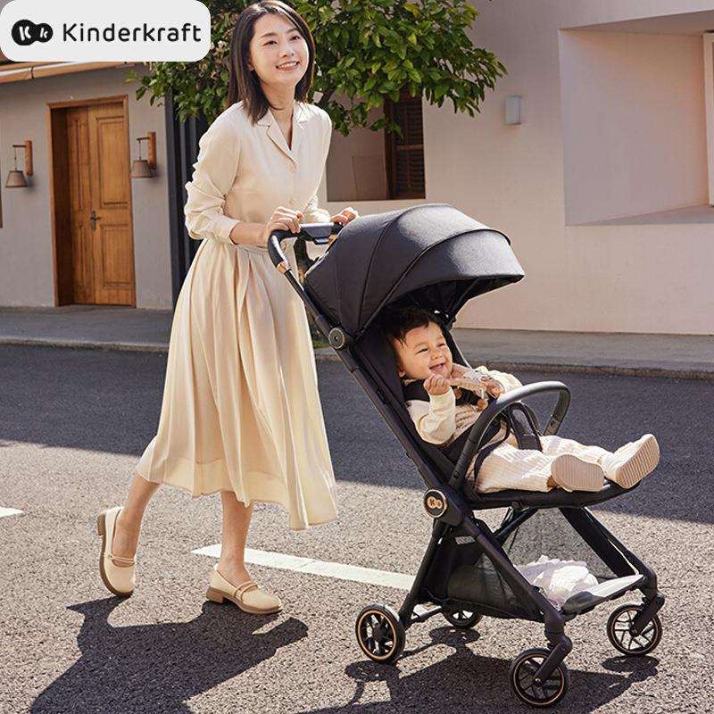 KK碳纤维婴儿推车kp10手推溜娃车0-3岁儿童轻便外出可坐躺手推车