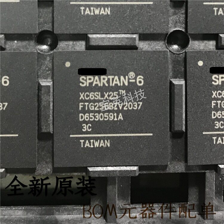 XC6SLX25-3FTG256C丝印:XC6SLX25FTG256微控制器IC芯片BGA256