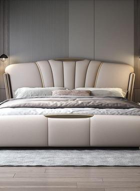 2025可储物设计意式轻奢主卧大床双人床1.8x2米床头床主卧1.5米