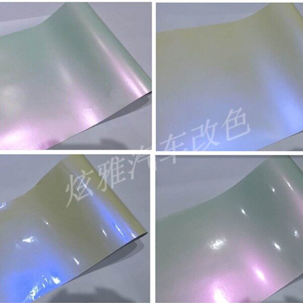 亚光陶瓷白变色龙 亮光陶瓷白变色龙 珠光改色膜 陶瓷膜 冰膜