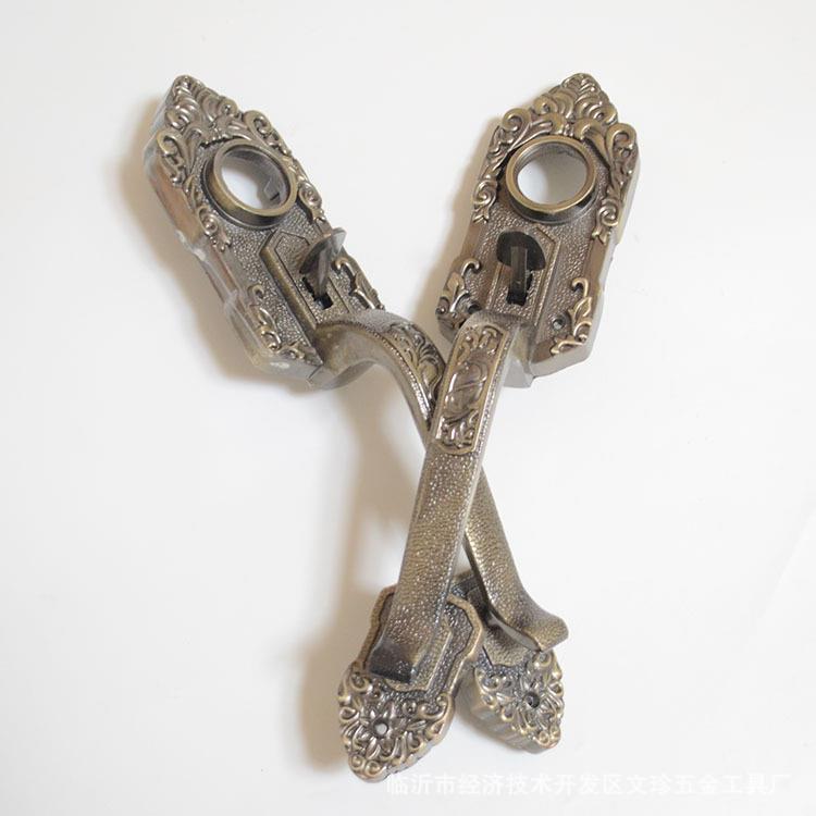 仿古锁仿青古铜拉手锁罗普斯金门锁按压锁大门锁老式防盗门锁