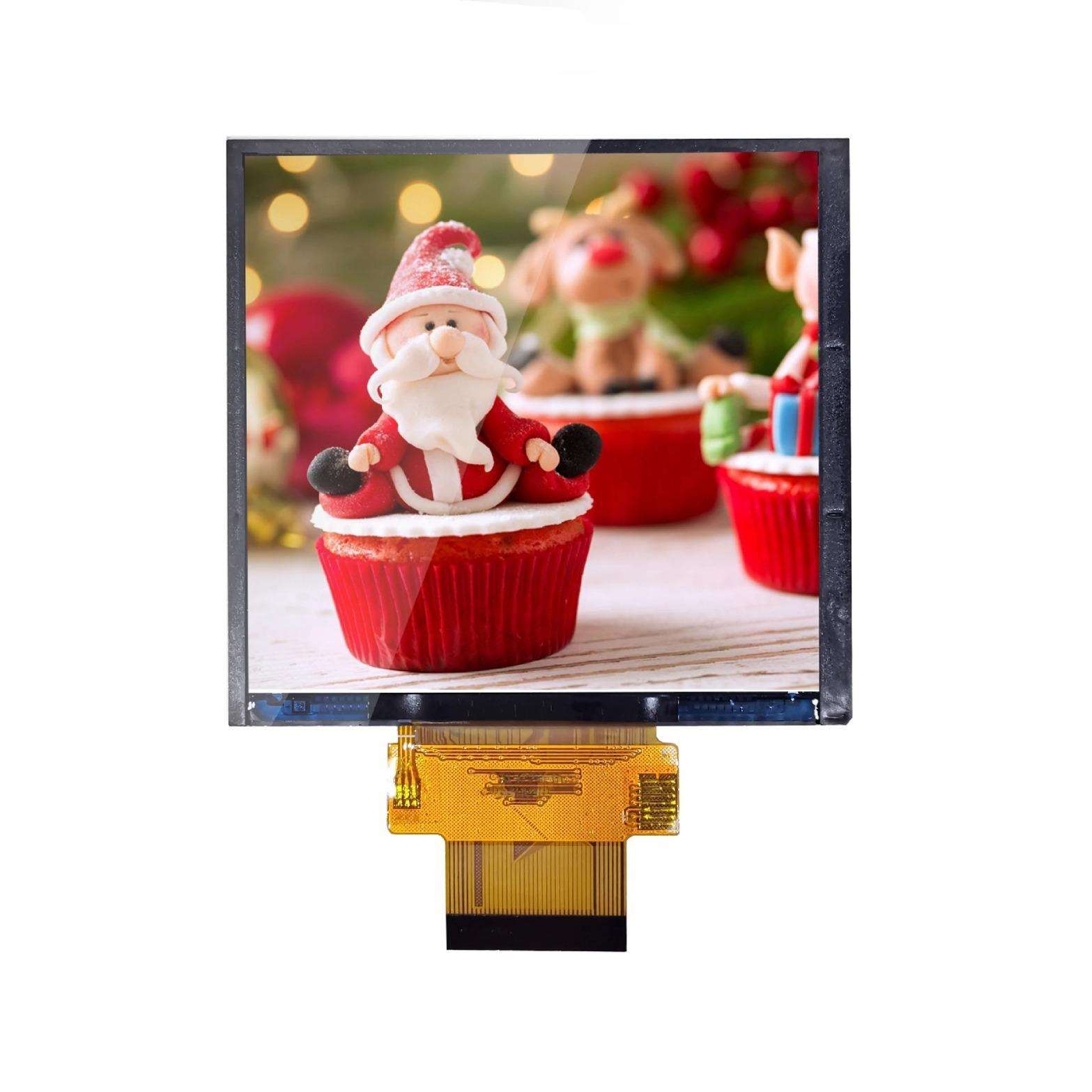 3.4英寸480*480方形液晶显示屏模组40pinMIPI接口驱动ICST7701S