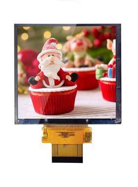 3.4英寸480*480方形液晶显示屏模组40pinMIPI接口驱动ICST7701S