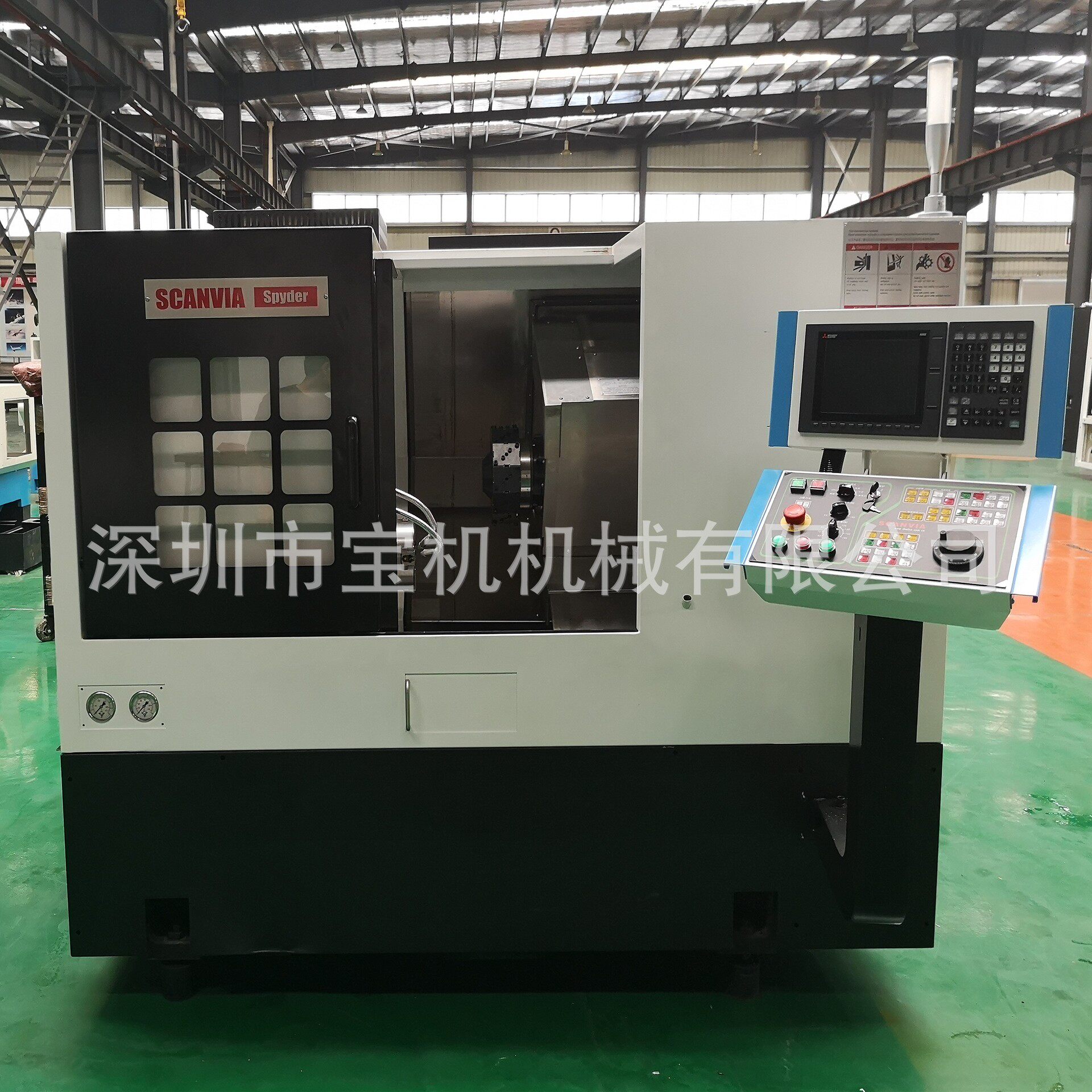 数控车床.车铣复合机斯堪维亚TLX-1250德上多点触控控制面板