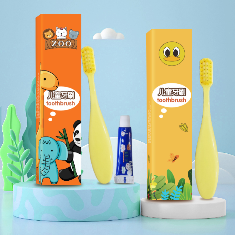 儿童卡通一次性洗漱用品牙膏牙刷